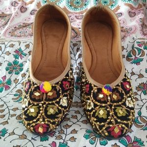 Handmade Boho flats sz 8